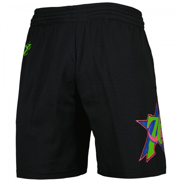 Шорты Philadelphia 76ers Mitchell & Ness Hardwood Classics Color Bomb Energy - Black