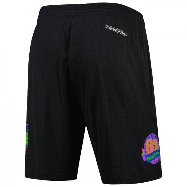 Шорты Philadelphia 76ers Mitchell & Ness Hardwood Classics Color Bomb Energy - Black