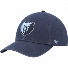 Memphis Grizzlies 47 Primary Logo Clean Up Adjustable Hat - Navy