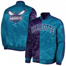 Куртка на кнопках Charlotte Hornets Starter Fast Break Satin - Purple/Teal