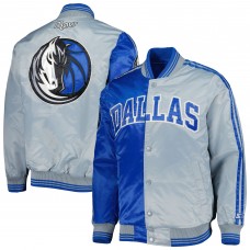 Куртка на кнопках Dallas Mavericks Starter Fast Break Satin - Royal/Gray