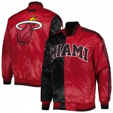 Куртка на кнопках Miami Heat Starter Fast Break Satin - Black/Red