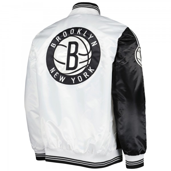 Куртка на кнопках Brooklyn Nets Starter Fast Break Satin - Black/White
