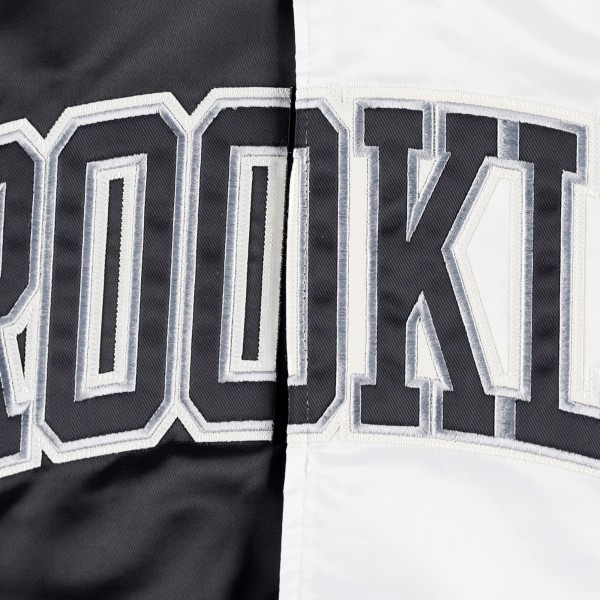 Куртка на кнопках Brooklyn Nets Starter Fast Break Satin - Black/White