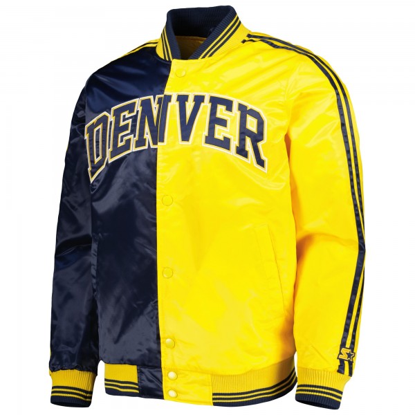 Куртка на кнопках Denver Nuggets Starter Fast Break Satin - Navy/Gold