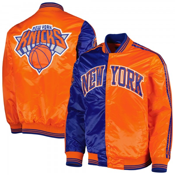 Куртка на кнопках New York Knicks Starter Fast Break Satin - Blue/Orange