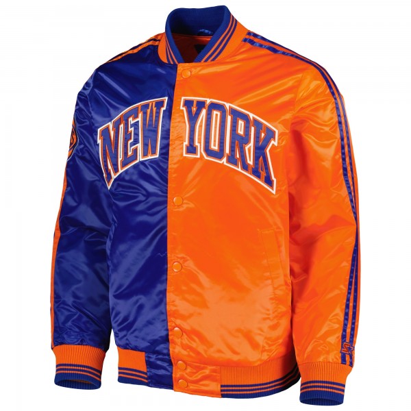 Куртка на кнопках New York Knicks Starter Fast Break Satin - Blue/Orange