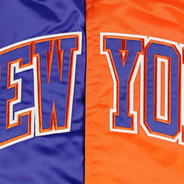Куртка на кнопках New York Knicks Starter Fast Break Satin - Blue/Orange