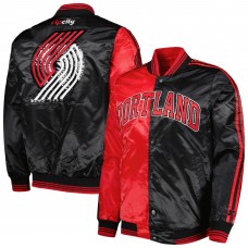 Куртка на кнопках Portland Trail Blazers Starter Fast Break Satin - Red/Black