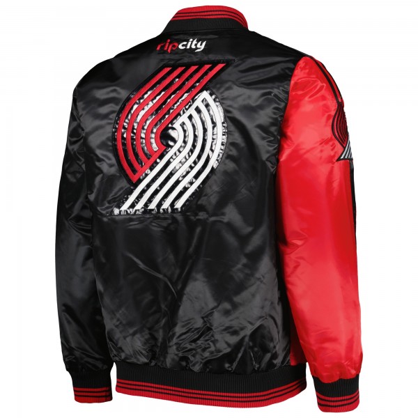 Куртка на кнопках Portland Trail Blazers Starter Fast Break Satin - Red/Black