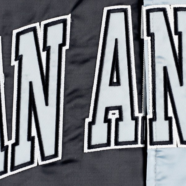 Куртка на кнопках San Antonio Spurs Starter Fast Break Satin - Black/Silver