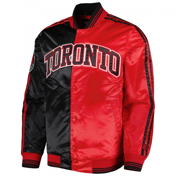 Куртка на кнопках Toronto Raptors Starter Fast Break Satin - Black/Red