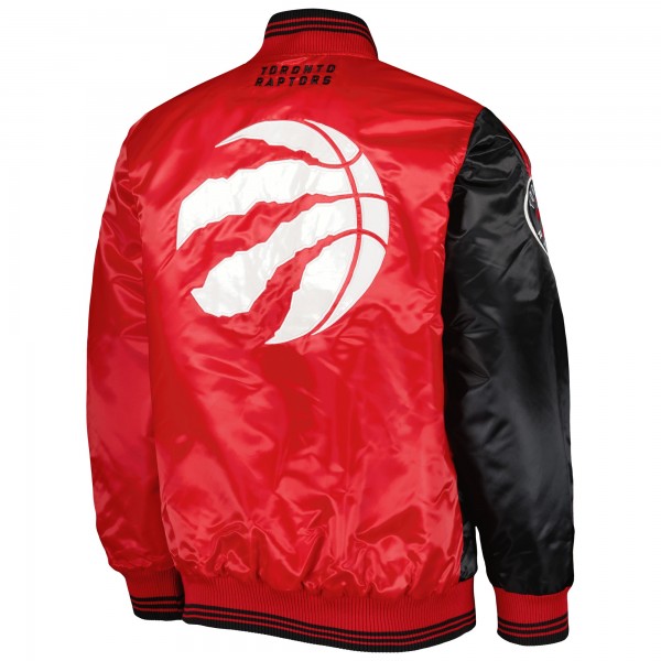 Куртка на кнопках Toronto Raptors Starter Fast Break Satin - Black/Red