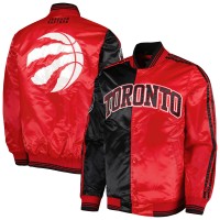 Куртка на кнопках Toronto Raptors Starter Fast Break Satin - Black/Red