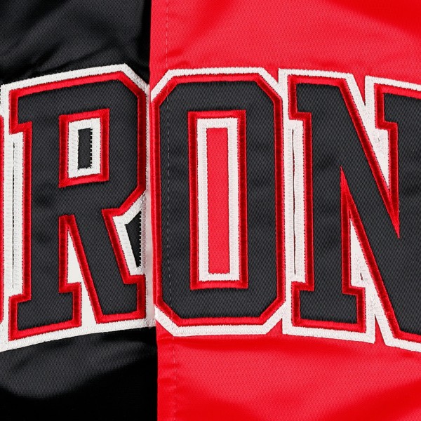Куртка на кнопках Toronto Raptors Starter Fast Break Satin - Black/Red
