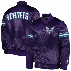 Куртка на кнопках Charlotte Hornets Starter Pick & Roll Satin Varsity - Purple