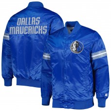 Куртка на кнопках Dallas Mavericks Starter Pick & Roll Satin Varsity - Blue