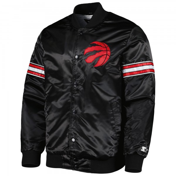 Куртка на кнопках Toronto Raptors Starter Pick & Roll Satin Varsity - Black