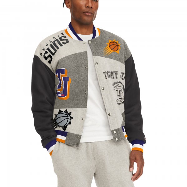 Куртка на кнопках Phoenix Suns Tommy Jeans James Fleece Varsity - Gray