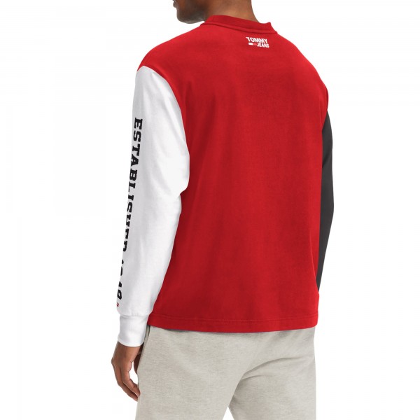 Футболка с длинным рукавом Atlanta Hawks Tommy Jeans Richie Color Block - Red