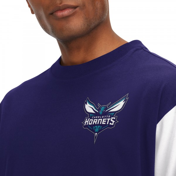 Футболка с длинным рукавом Charlotte Hornets Tommy Jeans Richie Color Block - Purple