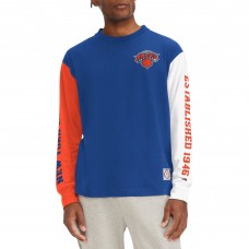 Футболка с длинным рукавом New York Knicks Tommy Jeans Richie Color Block - Royal