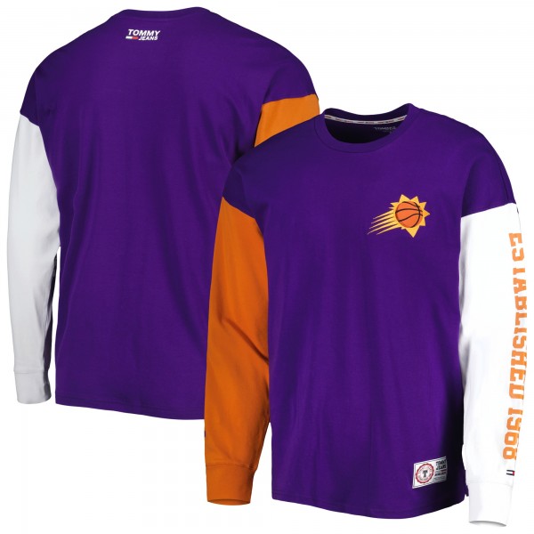 Футболка с длинным рукавом Phoenix Suns Tommy Jeans Richie Color Block - Purple