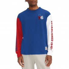 Футболка с длинным рукавом Philadelphia 76ers Tommy Jeans Richie Color Block - Royal