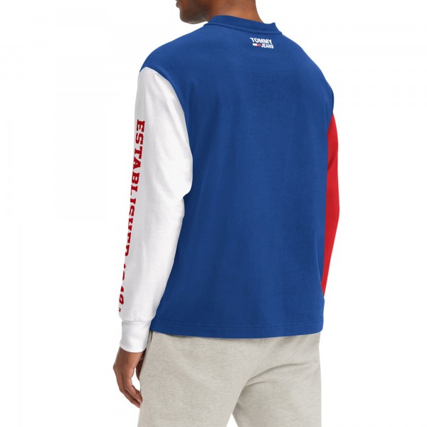 Футболка с длинным рукавом Philadelphia 76ers Tommy Jeans Richie Color Block - Royal