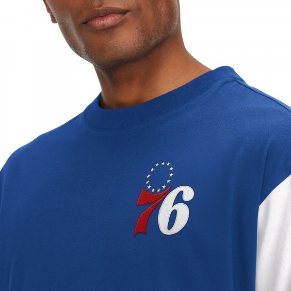 Футболка с длинным рукавом Philadelphia 76ers Tommy Jeans Richie Color Block - Royal