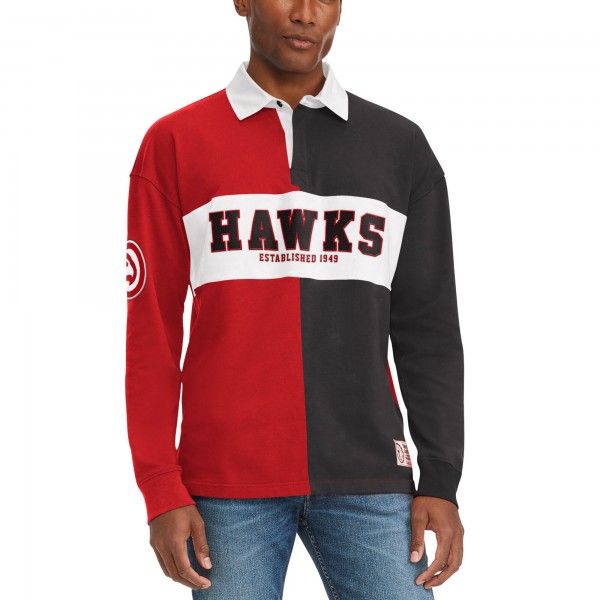 Футболка с длинным рукавом Atlanta Hawks Tommy Jeans Ronnie Rugby - Red/Black