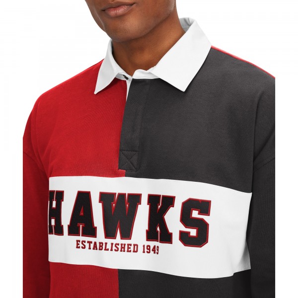 Футболка с длинным рукавом Atlanta Hawks Tommy Jeans Ronnie Rugby - Red/Black