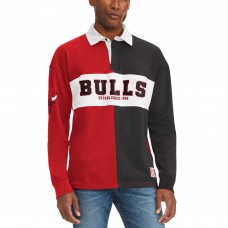 Chicago Bulls Tommy Jeans Ronnie Rugby Long Sleeve T-Shirt - Red/Black