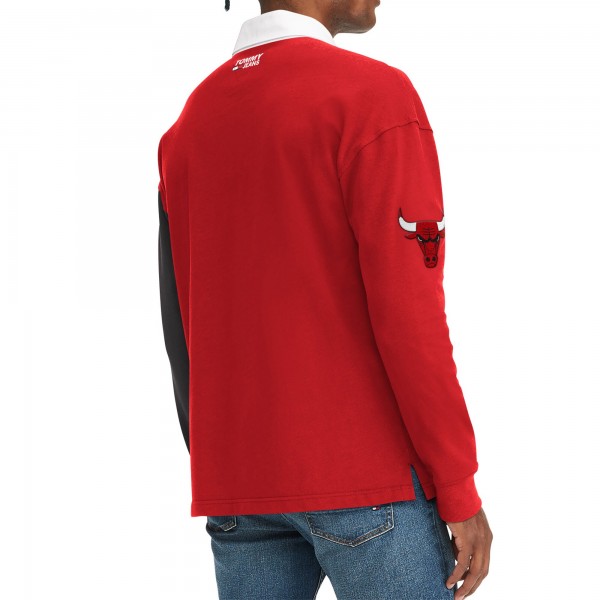 Футболка с длинным рукавом Chicago Bulls Tommy Jeans Red/Black Ronnie Rugby