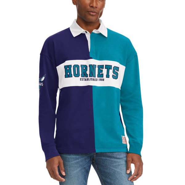 Футболка с длинным рукавом Charlotte Hornets Tommy Jeans Ronnie Rugby - Purple/Teal