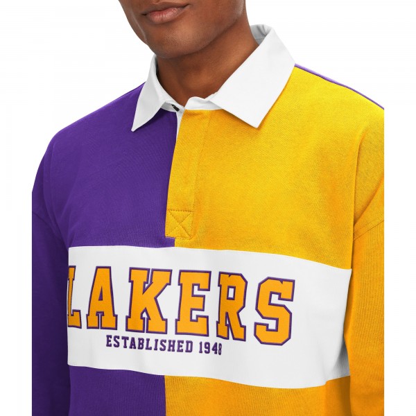 Футболка с длинным рукавом Los Angeles Lakers Tommy Jeans Ronnie Rugby - Purple/Gold
