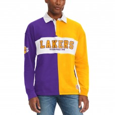 Футболка с длинным рукавом Los Angeles Lakers Tommy Jeans Ronnie Rugby - Purple/Gold