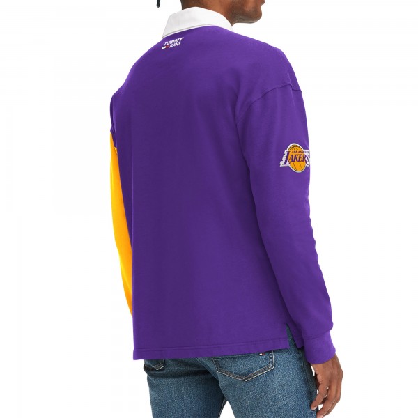 Футболка с длинным рукавом Los Angeles Lakers Tommy Jeans Ronnie Rugby - Purple/Gold