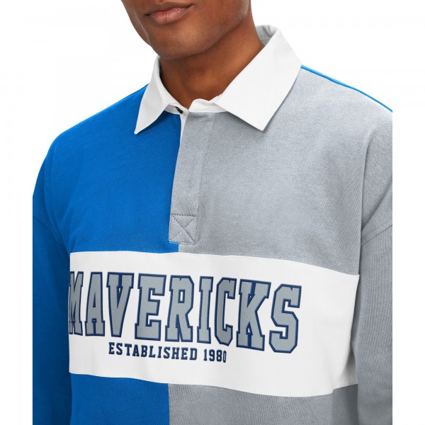 Футболка с длинным рукавом Dallas Mavericks Tommy Jeans Ronnie Rugby - Royal/Gray