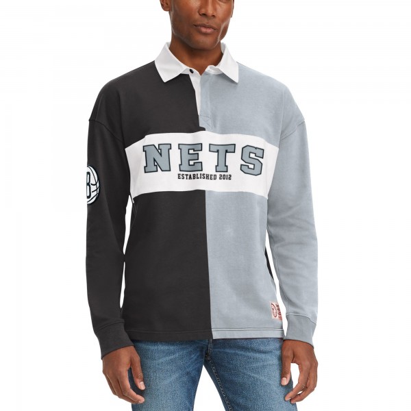 Футболка с длинным рукавом Brooklyn Nets Tommy Jeans Black/Gray Ronnie Rugby