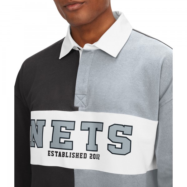 Футболка с длинным рукавом Brooklyn Nets Tommy Jeans Black/Gray Ronnie Rugby