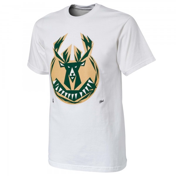 Футболка Milwaukee Bucks NBA x Naturel No Caller ID - White