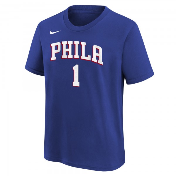 Именная футболка James Harden Philadelphia 76ers Nike Youth Performance - Royal