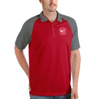 Поло Atlanta Hawks Antigua Nova Raglan - Red