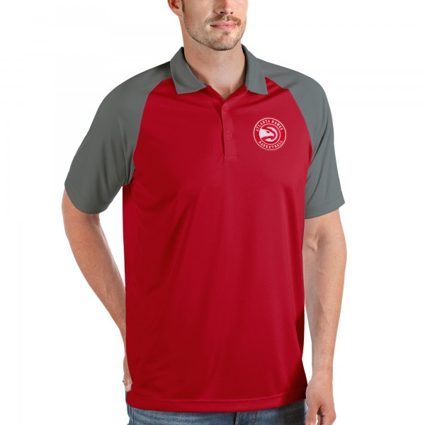 Поло Atlanta Hawks Antigua Nova Raglan - Red