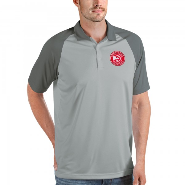 Поло Atlanta Hawks Antigua Nova Raglan - Gray