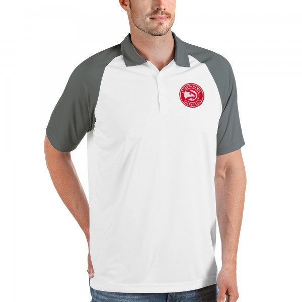 Поло Atlanta Hawks Antigua Nova Raglan - White
