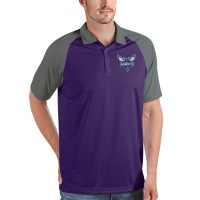 Поло Charlotte Hornets Antigua Nova Raglan - Purple