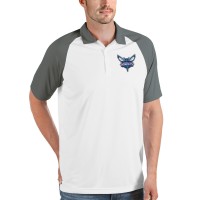 Поло Charlotte Hornets Antigua Nova Raglan - White