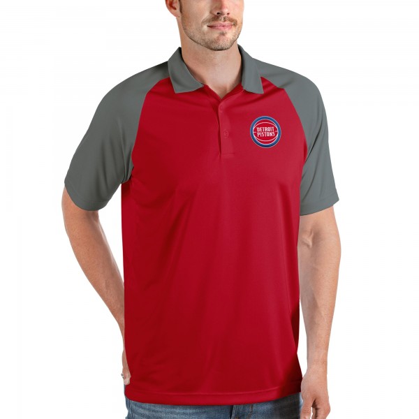 Поло Detroit Pistons Antigua Nova Raglan - Red
